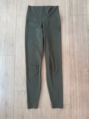 Nike High-Waist Active Leggings (Olive Green)